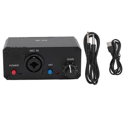 Phantom M-20 Mic Amplifier with battery ( whatsapp 0313 7874773)