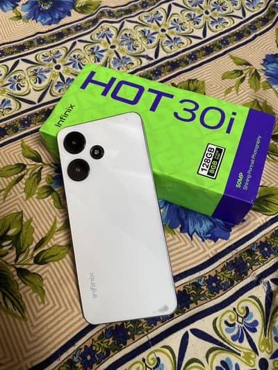 Infinix Hot 30 All to all ok 10/10 sealed 8/128 with box