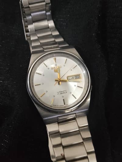 Original Vintage Seiko 5 Automatic Watch(no Battery needed)
