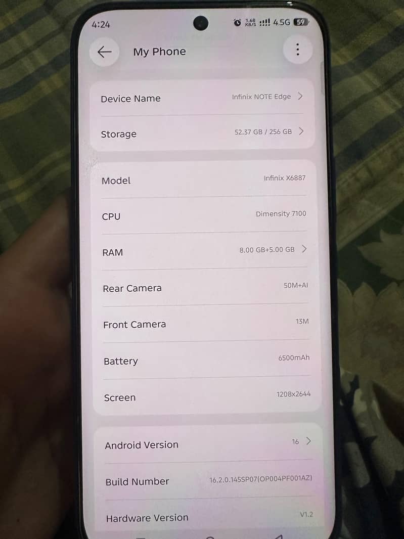Infinix note edge 2