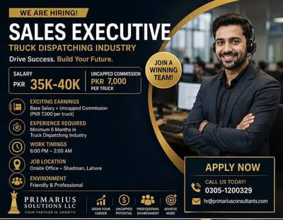 Sales Executives required for Truck Dispatching