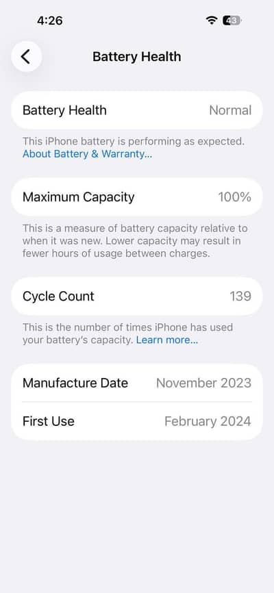 iPhone 15 Pro - Natural Titanium | JV SIM | 100% Battery | Waterpack