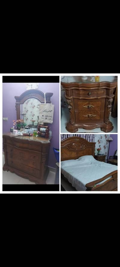 Full Set-Bed,2 side tables and dressing table