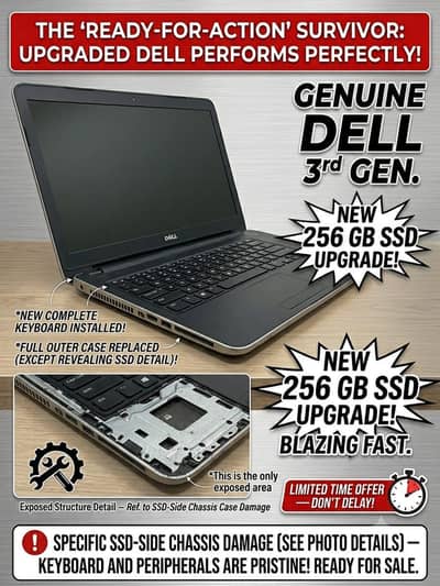 Genuine Dell 3rd Gen (256GB SSD Upgrade) – Perfect Working Condition