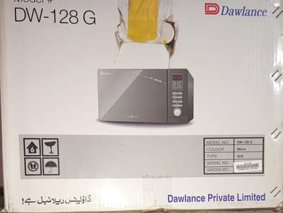 Dawlance Microwave oven DW-128G|Brand New|Grill Function|Box Packed