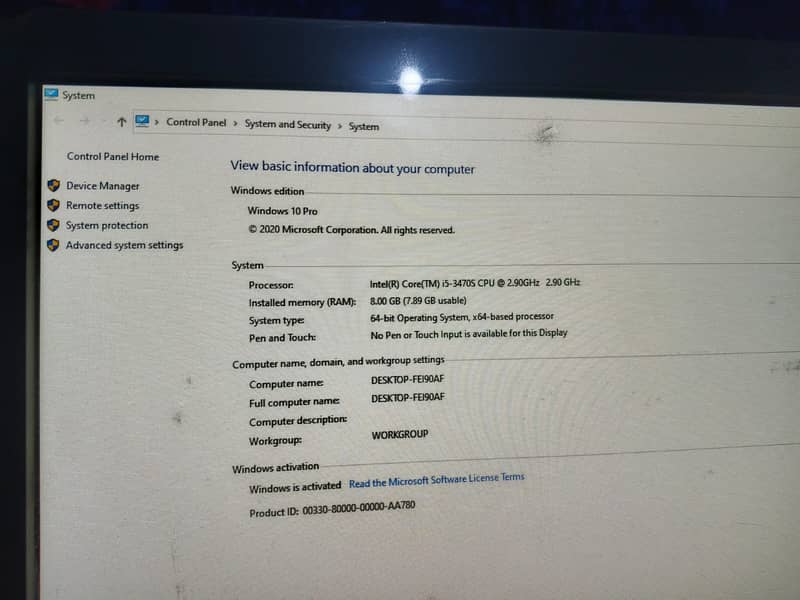 COMPUTER dell i5 3rd generation 3