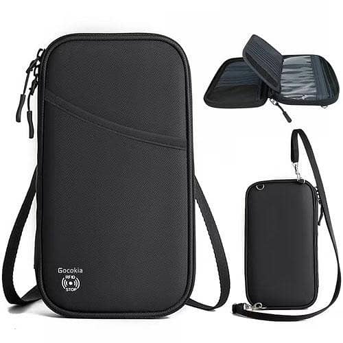 Travel Passport  and Cards Organizer Pouch
