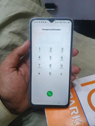 Tecno Spark 10C with box charger 10/9.5 no open all ok 4+4/128