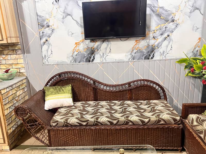 Cane sofa 1