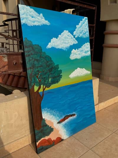 Hand made beautiful painting 24x36 inches reasonable