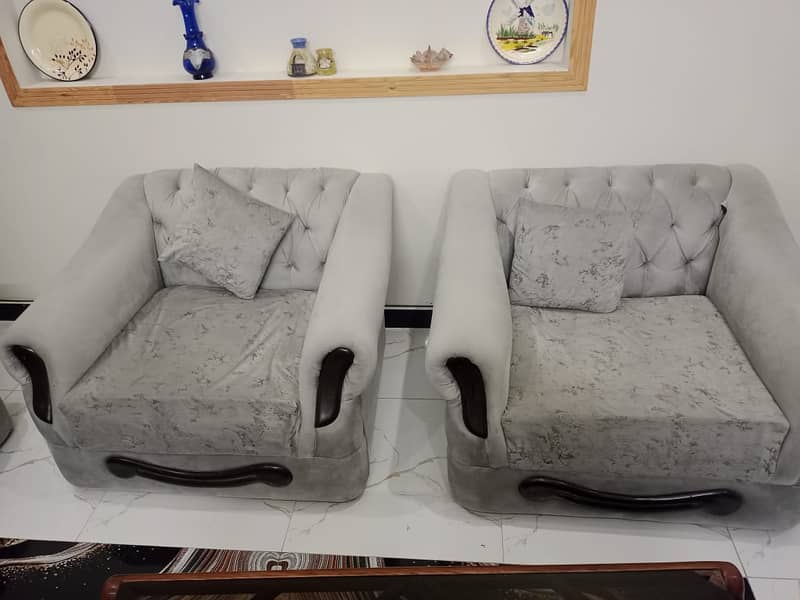 Grey sofa set 1