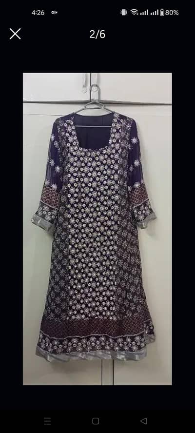 3pc full heavy embroided dress
