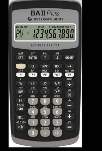 TI B 11 Plus Business Analyst Calculator -Pristine Condition