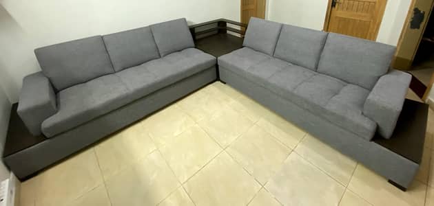L Shape 6 Seater Sofa Set.
