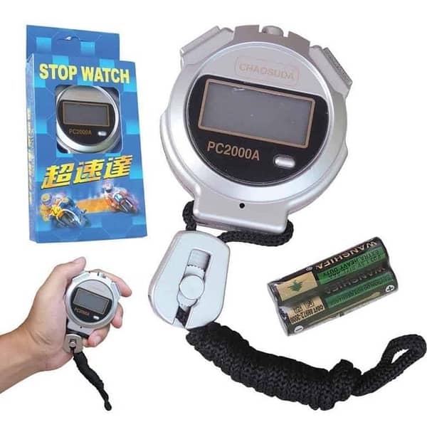 Digital Handheld Stopwatch Timer Large Display Simple Operation, Digital Stop Watch for Sports Kids Coaches