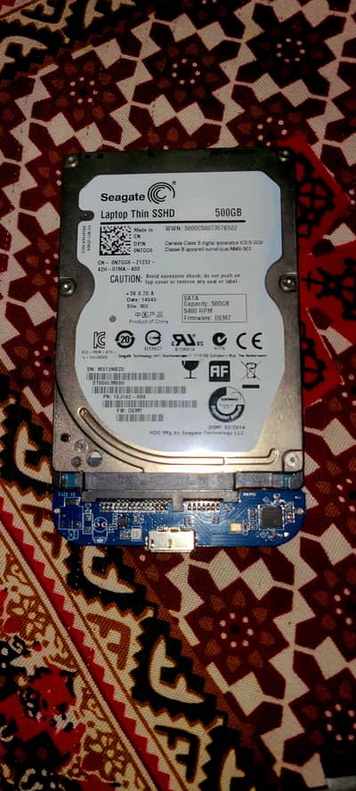 seagate hard drive 500gb with case cover USB 3.0 contact only what's