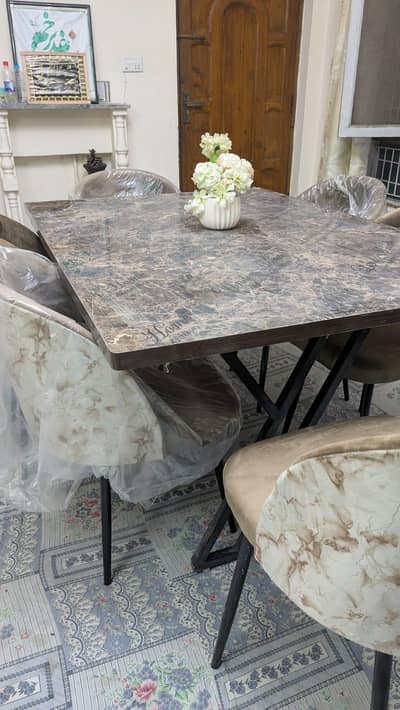 6 seater dining table-dining table-chairs-poshish chairs