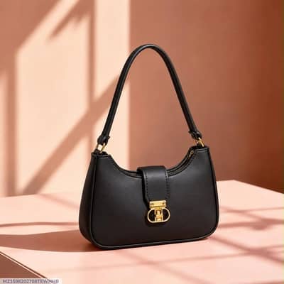 Women's leather plan shoulder  bag