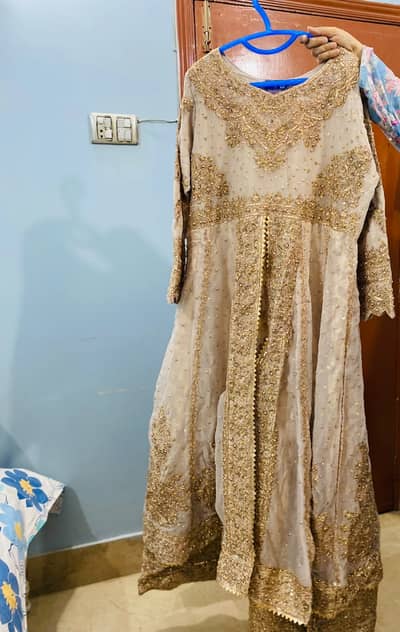 Chiffon Maxi in Gold By Haseens Official