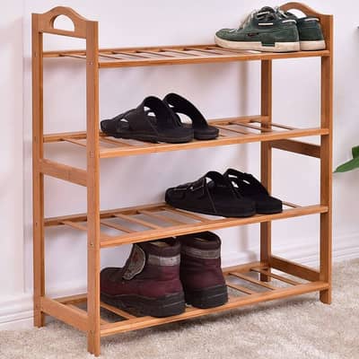 Premium Wooden Shoe Rack 3,4,5 Layers