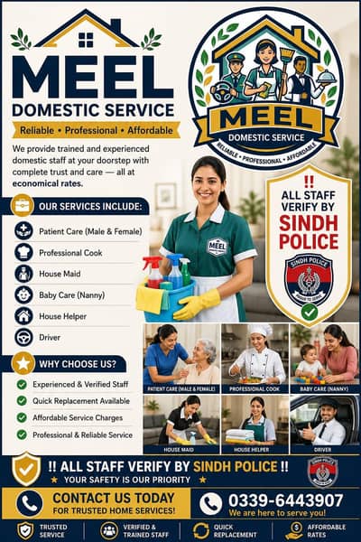 MAIDS/NANNIES/COOK/DRIVER/HOUSE HELPERS/PATIENT CARE ALL DOMESTIC STAF
