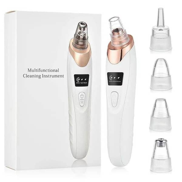Upgraded Blackhead Remover Vacuum Facial Pore Cleaner Electric Acne Comedone Whitehead Extractor Tool 5 Probes For Women And Men