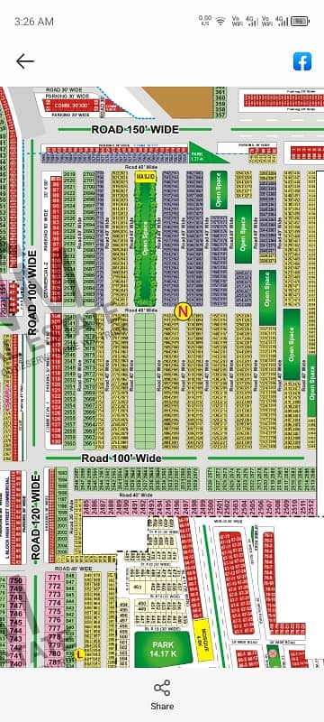 2-Marla Commercial Plot Available For Sale In Khayaban-e-Amin Housing Society, Lahore.