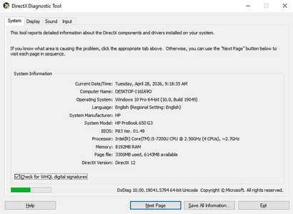 Intel(R) i5-7200U [redacted email address] 2.71 GHz 8 gb 256 gb nvme