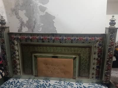 Solid wooden bed