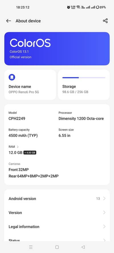 OPPO Reno6 Pro 5g sel and exchange 03152470280