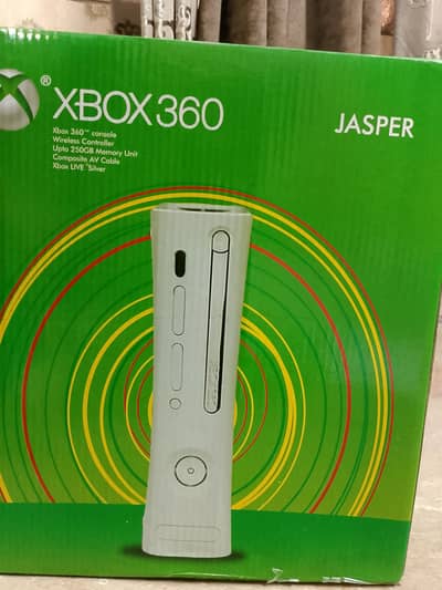 Xbox 360 with 320GB hard and 1 box pack controller with 240 plus games