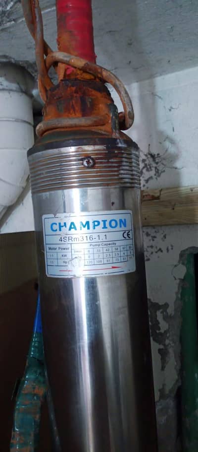 Champion 1.5 HP Deep Well Submersible Water Pump