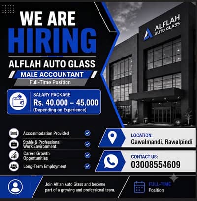 Male accountant required Experienced Accountant Required , Accountant