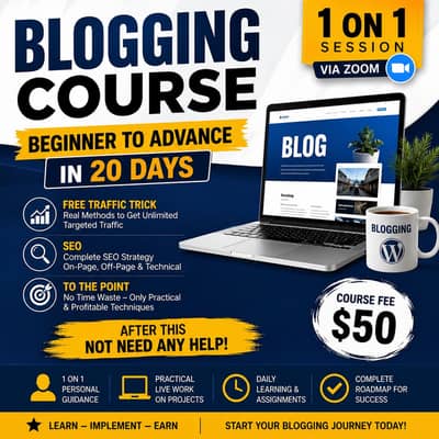 blogging course online work