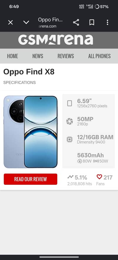 OPPO Find X8