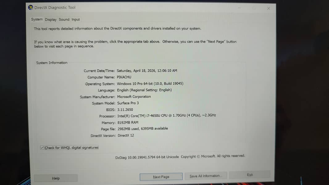 Surface Laptop 0