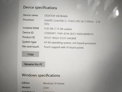 CORE I5 7TH GENERATION