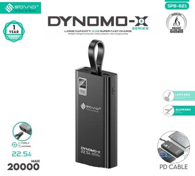 SOVO SPB-621 Powerbank 20000mAh Fast Charging