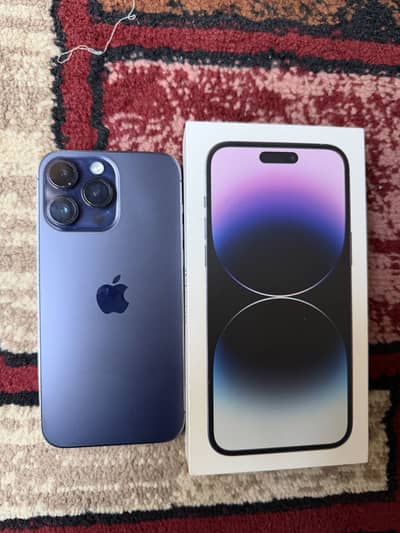 Apple iPhone 14 Pro Max Factory Unlock 86 health water pack WIth Box