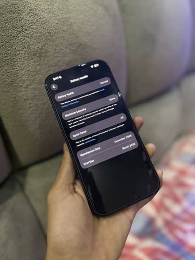 I phone 17pro max256gb non PTA jv 100% battery health
