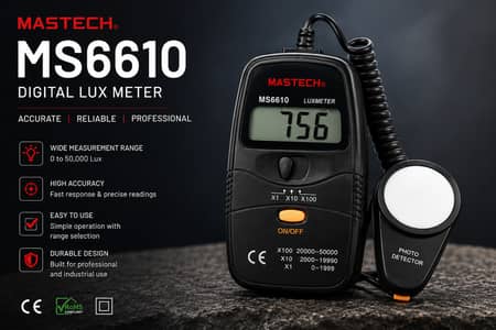 MS6610 MASTECH DIGITAL LIGHT METER