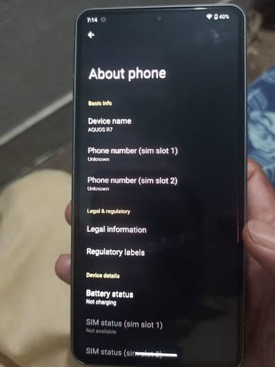 Sharp Aquos Sense7