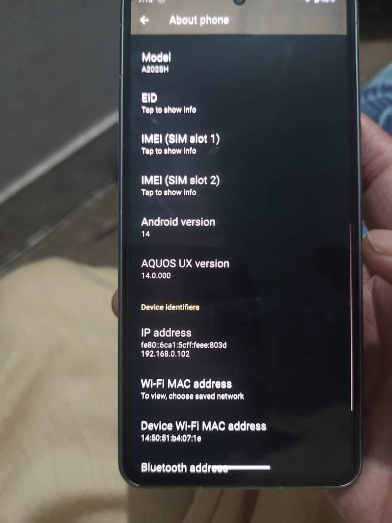 Sharp Aquos Sense7 2