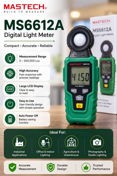 MS6612A MASTECH DIGITAL LIGHT METER