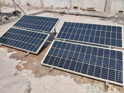 600W Solar Panel Setup for Sale | 4 Panels + Stand + UPS Inverter