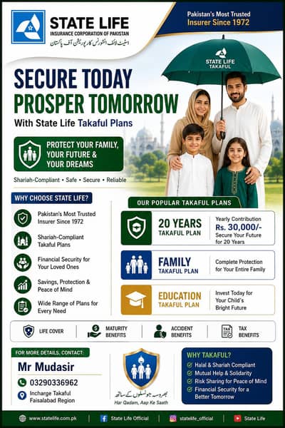 State Life Insurance Pakistan | Takaful & Life Insurance Plans