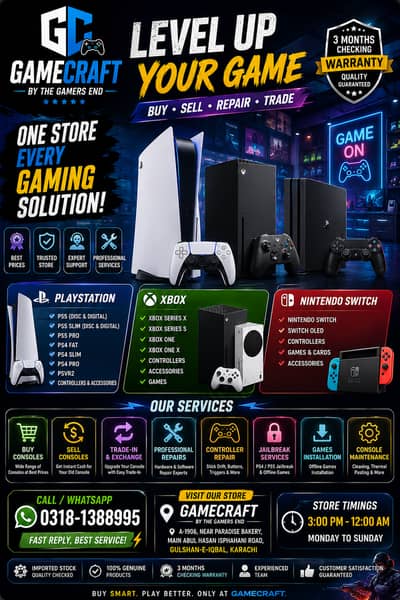 PS5 PS4 Xbox Series X/S | Trusted Gaming Store Karachi