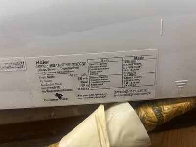 Haier DC  Invertar Ac Condition 10/9