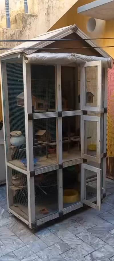 wooden cage