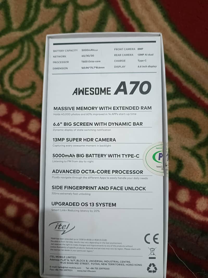 Itel A70 4
